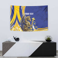 Bosnia and Herzegovina Independence Day Personalized Tapestry Medieval Dragon Fleur-de-Lis Patriotic