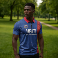 Haiti Football Zipper Polo Shirt Nou Retounen Anko 1974-2026