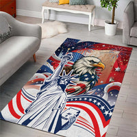 United States Fourth Of July Area Rug Eagle Dead With American Flag