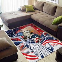 United States Fourth Of July Area Rug Eagle Dead With American Flag