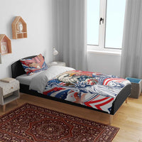 United States Fourth Of July Bedding Set Eagle Dead With American Flag