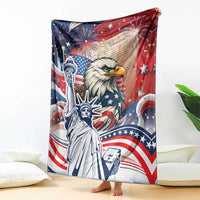 United States Fourth Of July Blanket Eagle Dead With American Flag