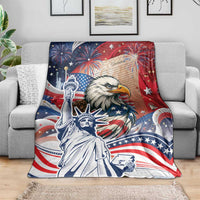 United States Fourth Of July Blanket Eagle Dead With American Flag