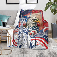 United States Fourth Of July Blanket Eagle Dead With American Flag