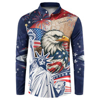 United States Fourth Of July Button Sweatshirt Eagle Dead With American Flag