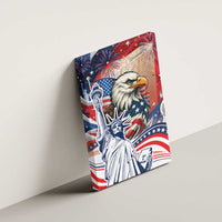 United States Fourth Of July Canvas Wall Art Eagle Dead With American Flag