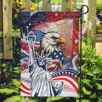 United States Fourth Of July Garden Flag Eagle Dead With American Flag