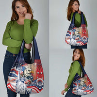 United States Fourth Of July Grocery Bag Eagle Dead With American Flag