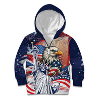 United States Fourth Of July Kid Hoodie Eagle Dead With American Flag