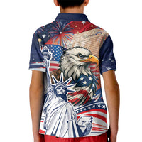United States Fourth Of July Kid Polo Shirt Eagle Dead With American Flag