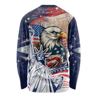 United States Fourth Of July Long Sleeve Shirt Eagle Dead With American Flag