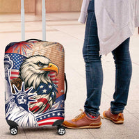 United States Fourth Of July Luggage Cover Eagle Dead With American Flag