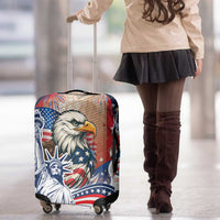 United States Fourth Of July Luggage Cover Eagle Dead With American Flag