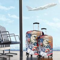 United States Fourth Of July Luggage Cover Eagle Dead With American Flag