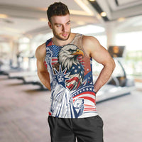 United States Fourth Of July Men Tank Top Eagle Dead With American Flag
