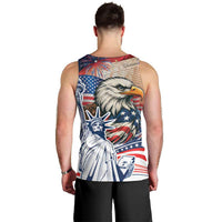 United States Fourth Of July Men Tank Top Eagle Dead With American Flag