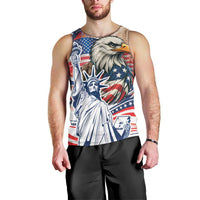 United States Fourth Of July Men Tank Top Eagle Dead With American Flag