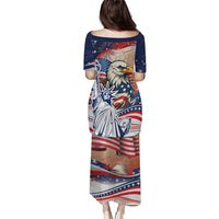 United States Fourth Of July Puletasi Eagle Dead With American Flag