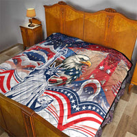 United States Fourth Of July Quilt Eagle Dead With American Flag