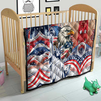 United States Fourth Of July Quilt Eagle Dead With American Flag
