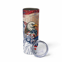 United States Fourth Of July Skinny Tumbler Eagle Dead With American Flag