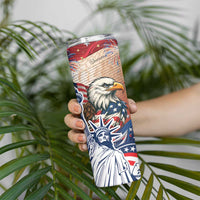United States Fourth Of July Skinny Tumbler Eagle Dead With American Flag