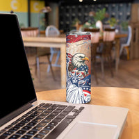 United States Fourth Of July Skinny Tumbler Eagle Dead With American Flag