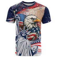 United States Fourth Of July T Shirt Eagle Dead With American Flag
