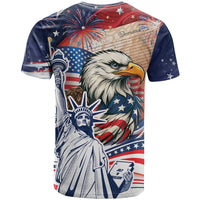 United States Fourth Of July T Shirt Eagle Dead With American Flag