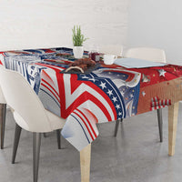 United States Fourth Of July Tablecloth Eagle Dead With American Flag