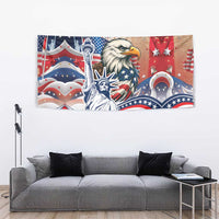 United States Fourth Of July Tapestry Eagle Dead With American Flag