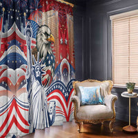 United States Fourth Of July Window Curtain Eagle Dead With American Flag