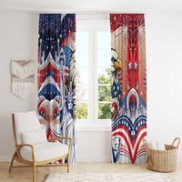 United States Fourth Of July Window Curtain Eagle Dead With American Flag