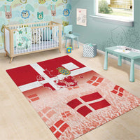Danish National Flag Day Area Rug Coat Of Arms With Map