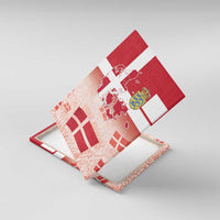 Danish National Flag Day Canvas Wall Art Coat Of Arms With Map