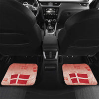 Danish National Flag Day Car Mats Coat Of Arms With Map