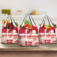 Danish National Flag Day Grocery Bag Coat Of Arms With Map
