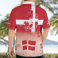 Danish National Flag Day Hawaiian Shirt Coat Of Arms With Map
