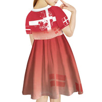 Danish National Flag Day Kid Short Sleeve Dress Coat Of Arms With Map