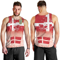 Danish National Flag Day Men Tank Top Coat Of Arms With Map