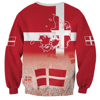 Danish National Flag Day Sweatshirt Coat Of Arms With Map