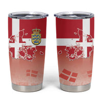 Danish National Flag Day Tumbler Cup Coat Of Arms With Map