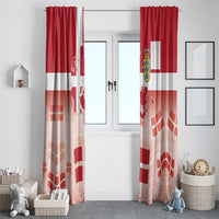 Danish National Flag Day Window Curtain Coat Of Arms With Map