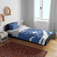 Personalized National Greek Flag Day Bedding Set Elliniki Dimokratia