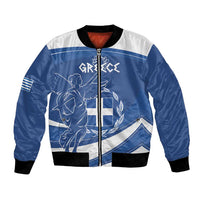 Personalized National Greek Flag Day Bomber Jacket Elliniki Dimokratia
