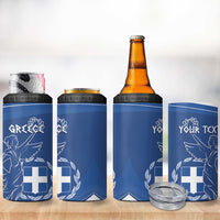 Personalized National Greek Flag Day 4 in 1 Can Cooler Tumbler Elliniki Dimokratia