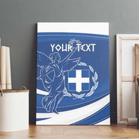Personalized National Greek Flag Day Canvas Wall Art Elliniki Dimokratia