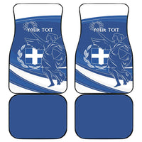 Personalized National Greek Flag Day Car Mats Elliniki Dimokratia