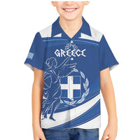 Personalized National Greek Flag Day Family Matching Mermaid Dress and Hawaiian Shirt Elliniki Dimokratia