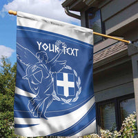 Personalized National Greek Flag Day Garden Flag Elliniki Dimokratia